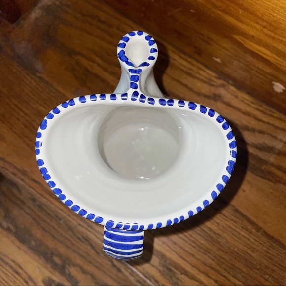 Hand painted art pottery pitcher signed, numbered, from Spain Ceramica De La Cal - Picture 11 of 11